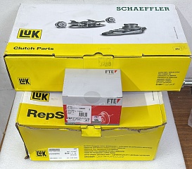 Комплект сцепления Ford Powershift 6DCT250 (DPS6) + Вилки сцепления (LUK) Подшипник оригинал (FTE)